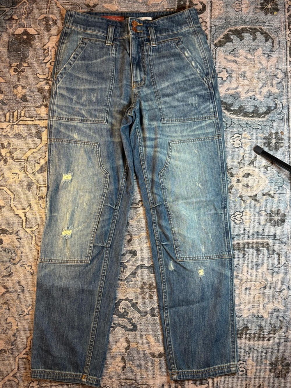 Pilcro Blue Washed Denim Jeans